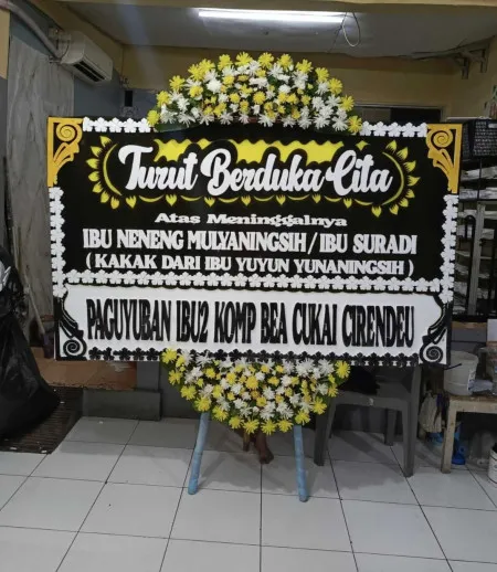 Papan Bunga Duka Serpong
