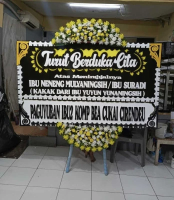 Papan Bunga di Serpong